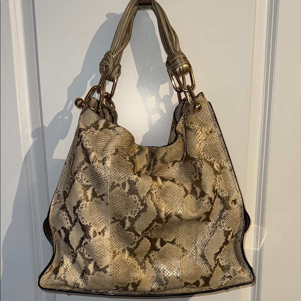 Stuart Weitzman Coquette Python Pattern Leather P… - image 2